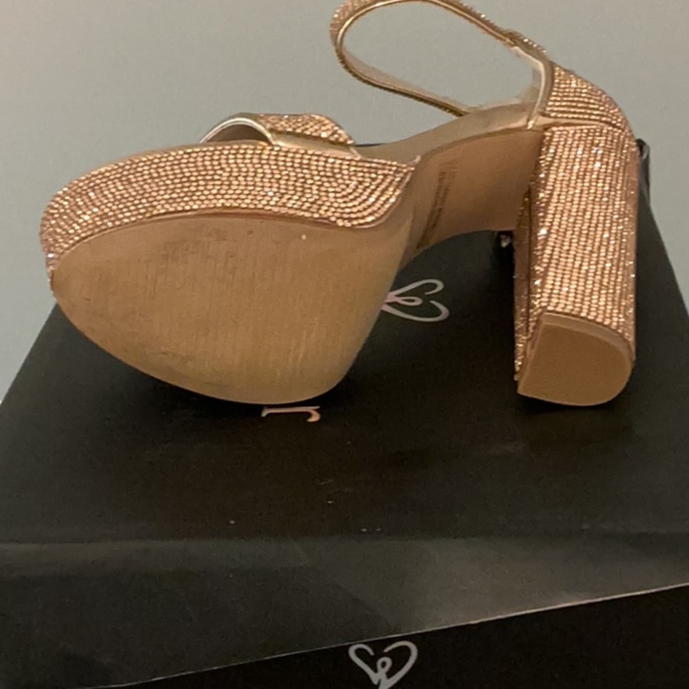Windsor Gold Rhinestone Heels - Picture 5 of 5